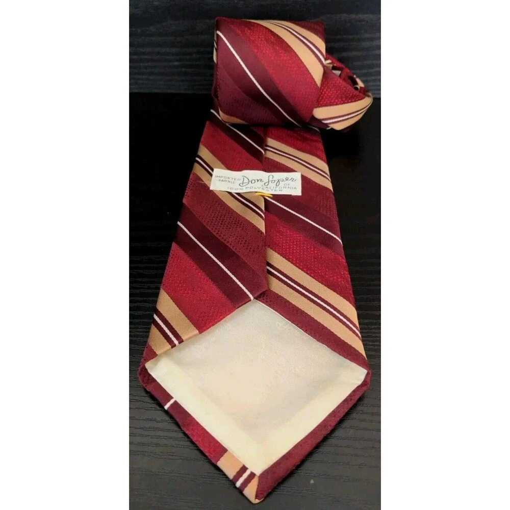 1970’s Don Loper Beverly Hills Men's Necktie 100% Poly Fat 4
